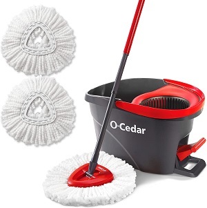 O-Cedar Easywring Microfiber Spin Mop & Bucket Floor Cleaning System